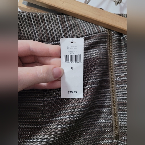 Sparkly brown holiday skirt banana Republic mini skirt - Picture 7 of 7